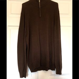 Half-Zip Mockneck Pullover Sweater